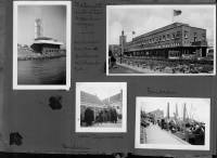 Lilla bilden i mitten märkt Fam. Degermann, dvs. Allan Degerman med familj. Degermann var en av lärarna 1938.